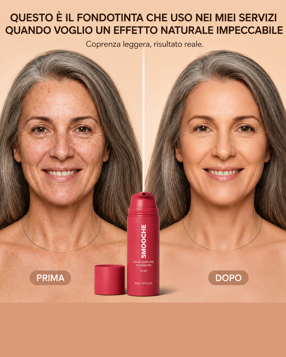 Smooche™-Fondotinta auto-adattivo con SPF15