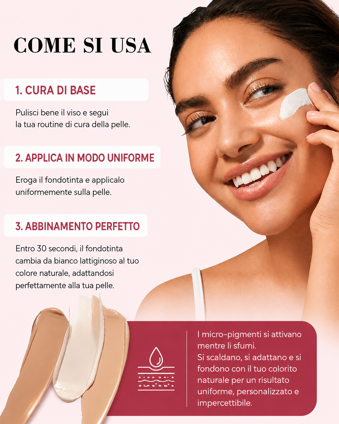 Smooche™-Fondotinta auto-adattivo con SPF15